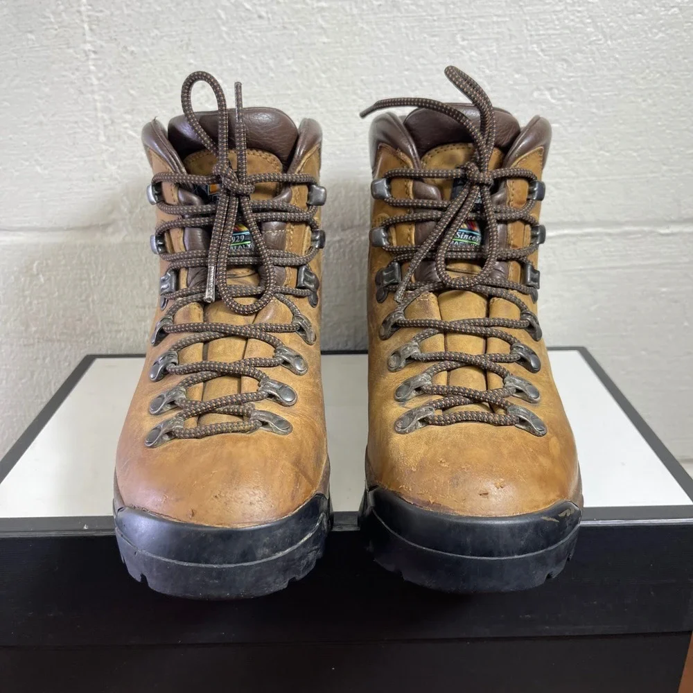 Zamberlan Goretex‎ GTX Brown Leather Hiking Trekking Boots Lace up Men's 7 M